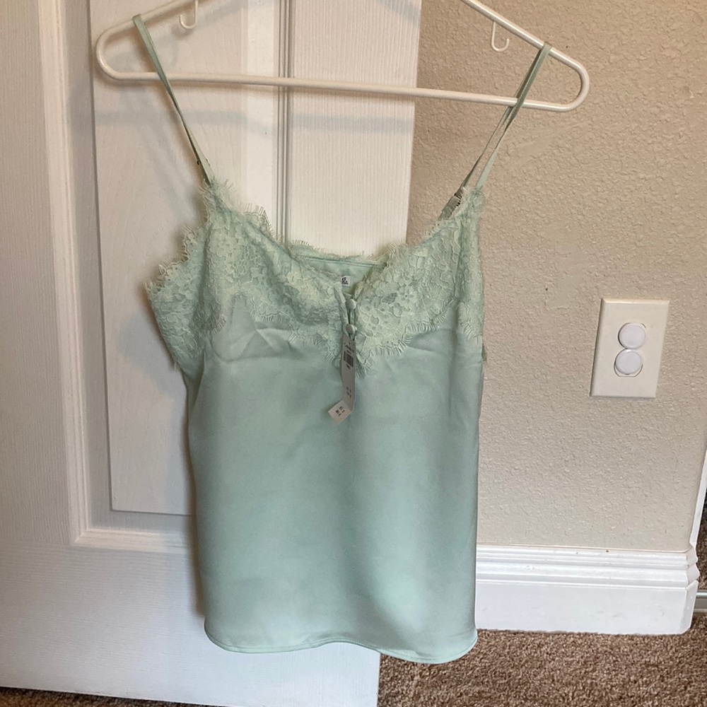 Abercrombie mint green lacy cami